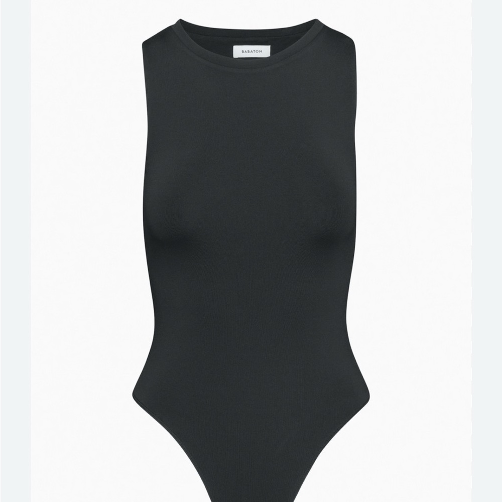 Aritzia Black Sleeveless Bodysuit